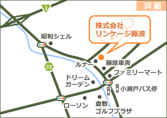 リンケージ藤波周辺の地図